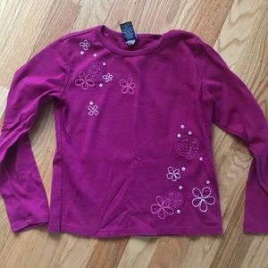 GAP KIDS TOP LONG SLEEVE FUCHSIA PINK SIZE MEDIUM 7-8